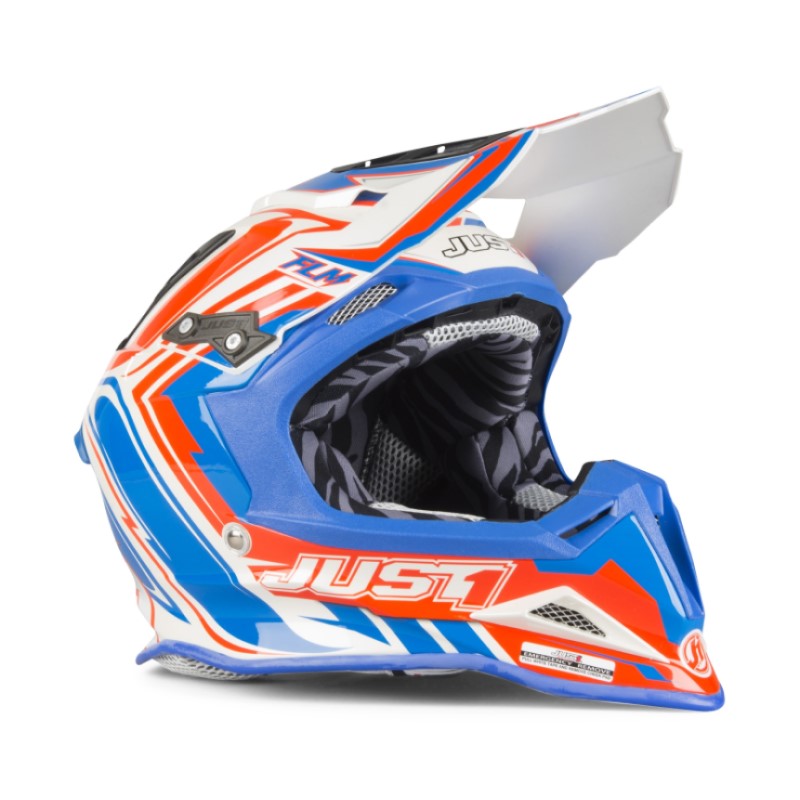JUST1 J12 Flame Red/Blue L