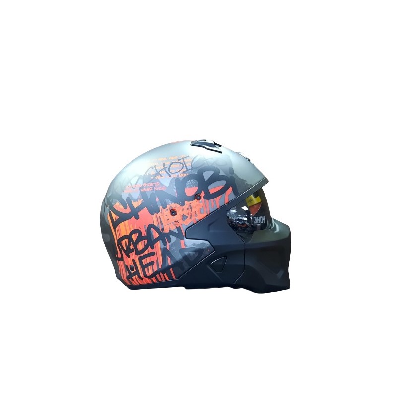 Scorpion Covert-X Wall Matt Dark Silver/Red