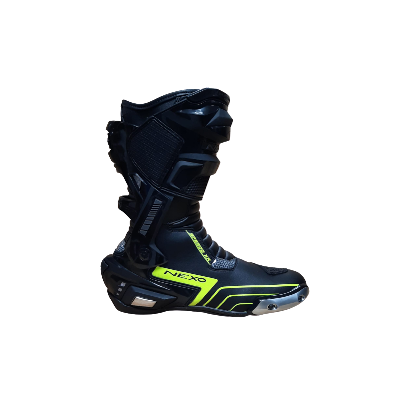 Nexo SuperBike Boot Black/Flou Yellow UK13/47